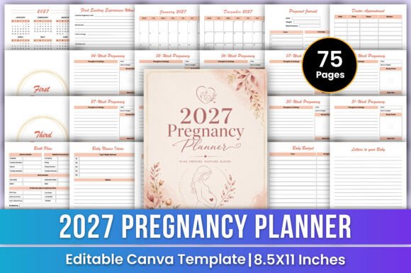 Download 2027 Pregnancy Planner | Mom &amp; Baby - Pregnancy Collection