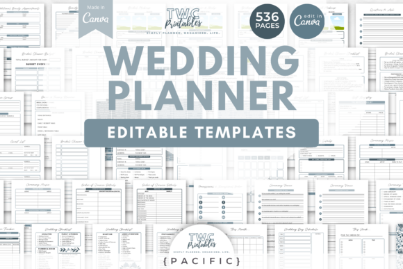 Download Wedding Planner Canva Templates | PAC - Wedding planner Collection