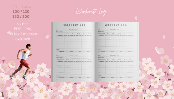 Download Workout Log KDP Ready - Log Collection
