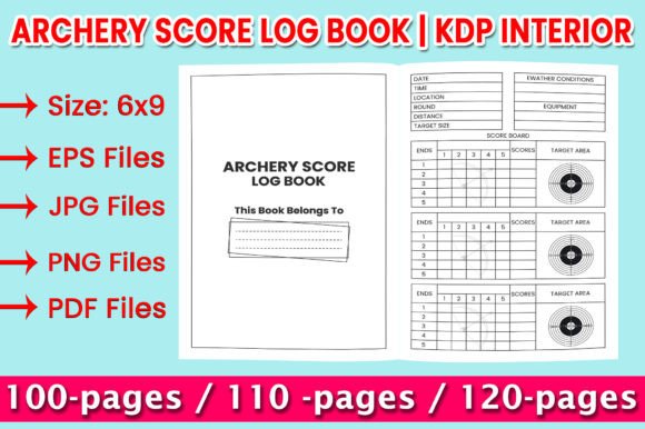 Download Archery Score Log Book | KDP Interior - Log Collection