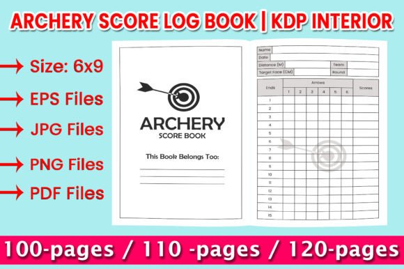 Download Archery Score Log Book | KDP Interior - Log Collection