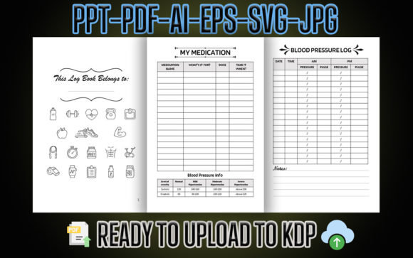 Download Blood Pressure Log Book Interior - Log Collection