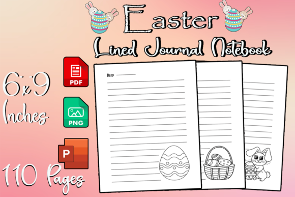 Download Easter Lined Journal - Ready to Upload - Lined Collection