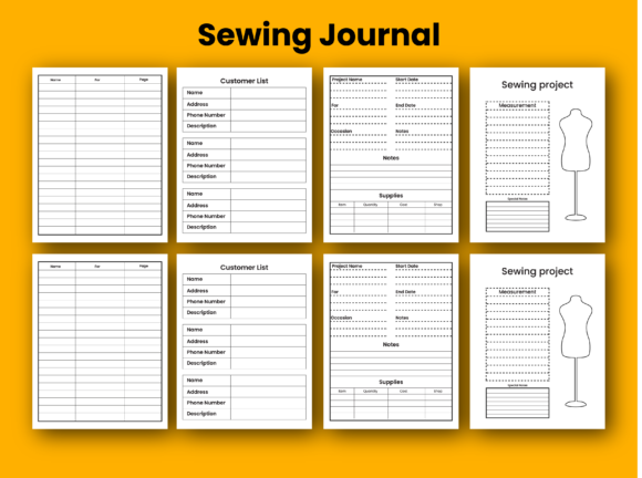 Download Sewing Journal KDP Interiors - Premium Resources
