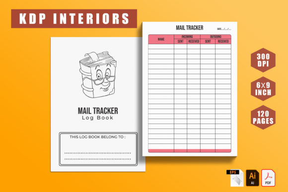 Download KDP Interior Mail Tracker  Logbook - Log Collection